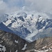 das Bernina-Gebiet etwas in den Wolken