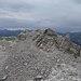 Gipfel Gipshorn Südansicht, es zieht wieder eine Regenfront auf
