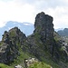 Der Gipfelturm des Berglihorns ist ein schroffer Zapfen, der aus dem Grat ragt.