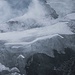 Mächtige Gletscherbrüche unterhalb des Hohlaubgrates. 