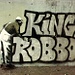 links Banksy again - King Robbo ein Schaender...
