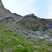 Up through the couloir, and then to the right hand side.