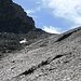Hiking in the seemingly endless scree up towards Fuorcla Cagniel. I have the feeling it mostly went like two steps forward and one step backwards, so it was pretty strenuous.