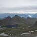 Über Nacht hat es oberhalb von 2700 Meter geschneit. Blick vom Bivacco Davide nach Norden.