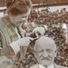 Der Fexer Bergführer Christian Klucker (1853-1928) beim Coiffeur
