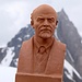 Kleine Leninstatue auf dem North Doodle. Wer die wohl hier hochgetragen hat? Vermutlich eine Russische Expedition in den 30er- oder 80er-Jahren.