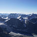 La Ruinette (3.875 m): Blick nach Südosten