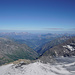 La Ruinette (3.875 m): Blick nach Norden zu den Dents du Midi