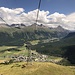 mit der Gondelbahn hinunter nach Celerina