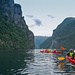 Paddeln auf dem Geiranger Fjord
