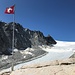 toller Hüttenausblick - zum Glacier d'Orny und Portalet