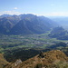 View from Girenspitz over to Falknis and up to the Rhine valley