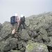 Am ersten der beiden Gipfel des Maudekollen gibt es ein paar leichte Kletterfelsen.