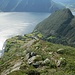 Beginn des Abstiegs nach Urke, der kleinen Ortschaft unten am Fjord.