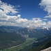 Wetterstein und Mieminger mit dem Hochwannig, links hinten die Ammergauer Alpen