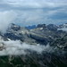 Die Wolken spielen mit den Engadiner Dolomiten