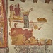 Affreschi sul muro meridionale della navata minore.