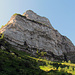 Die "Nordwand" des Le Moléson mit seinen zwei Klettersteigen.