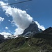 ... und das Matterhorn mit grosser Wolken"fahne" aufwartet