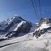 modern und sehr komfortabel gondeln wir hoch zum Klein Matterhorn - unser Gipfelziel vor Augen