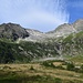 arrivo nel vasto pianoro erboso dell'Alpe Banella