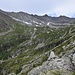 l'ometto che segnala l'inizio del percorso per l'Alpe Turiggia