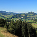 Aussicht vom "Gipfel" Weesen/Brenden, links zum Kronberg und nach rechts zur Hundwilerhöhe. Von hieraus geht meine Wanderung weiter nach Schlatt, - siehe rechts am Bildrand.
