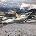 Vom oberen Ende des Fortezzagrats auf den Gletscher