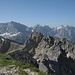 Blick von der Schöttelkarspitze in das westl. Karwendelgebirge