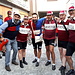 <b>Grillo con la squadra de L'Intrepida di Anghiari (Arezzo) e il giornalista RSI Davide Riva.</b>