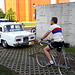 <b>Alle 8:33 si parte. In prima fila Andrea Bellati.</b>