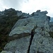 Inizia la bella cresta… ottima roccia… della cresta dei Vittini