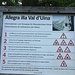 Klare Ansage für Biker am Anfang der Schlucht