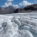 Gletscherbäche auf dem Allalingletscher