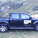 <b>Il guardiano della capanna arriva fino a quota 2020 m con il pick-up.</b>