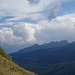 Auch Richtung Graubünden brodelten die Quellwolken.