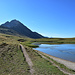 Am Col des Thures, Blick zum weit entfernten Monviso