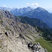 Blick nach Osten auf die Mieminger Kette und das Zugspitzmassiv links