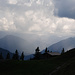 Staffelalm mit dunklen Wolken