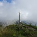 Havariertes Gipfelkreuz auf dem Lütispitz
