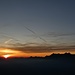 Sonnenuntergang mit Alpstein