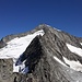 Blick bis zum Gipfel des Großvenedigers, beim nur scheinbaren Gipfel vor dem Weißen Zahn befindet sich unsere Umkehrstelle von 2019.