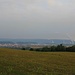 Blick nach Kadaň (Kaaden), rechts die elektrárna Prunerov (Kraftwerk Brunnersdorf)