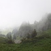 Kurzzeitiger Blick Richtung Tal, bevors wieder Nebel-Nacht wurde