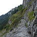 Exposed sections are safe guarded with chains.