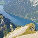 Klöntalersee - view from the summit of Vorder Glärnisch.