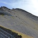 View back up to the summit.