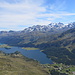 Gipfelblick vom Piz Lunghin zur Oberengadiner Seenplatte - einfach nur wunderschön