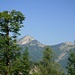 Blick zum Sonntagshorn, höchster Gipfel der Chiemgauer Alpen