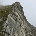Il triangolo di roccia 100 m sotto la cima del Segnale